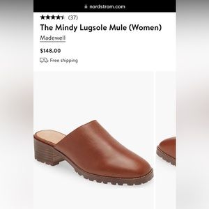 GUC Madewell Mindy Lug Sole Mules Dried Maple - Size 8